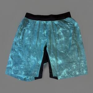 Lululemon Shorts Men’s Medium T.H.E. Short 9" Linerless Green Gym Stretch